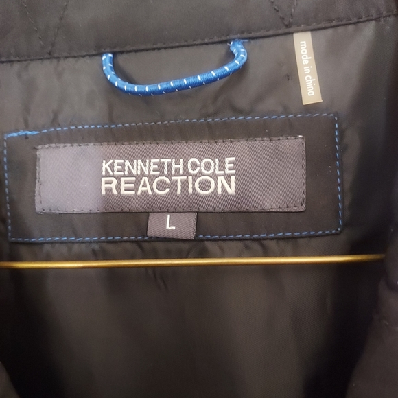 Mens Kenneth Cole Reaction G111 Apparel Jacket Black Full Zip Large Nwot - Picture 2 of 10